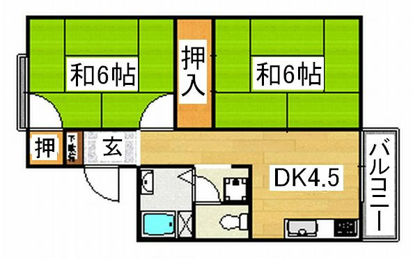 京都市西京区桂河田町の賃貸